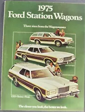 1975 Ford Station Wagon Brochure LTD Squire Torino Pinto Excellent Original 75