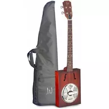 Cask Puncheon Model Acoustic Cigar Box Resonator Guitar with Gig Bag - J Neligan