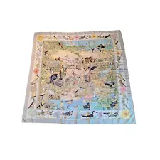 Hermes “La Vie Sauvage du Texas” 100% Silk Scarf By Kermit Oliver