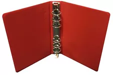 6 Rings Mini Binder for 4x6.5 Stamp Dealer Sales Pages Red Durable Free Shipping