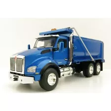 First Gear KenworthT880 3 axle Dump Blue in color 1/50 scale