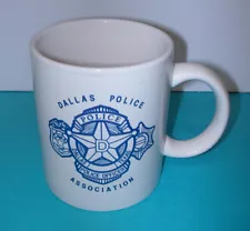 DALLAS POLICE OFFICER ASSOCIATION Mug Cup~DPD Blue Badge Shield Logo~Texas TX