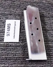 WMI Stainless 7 Shot Magazine Fits Colt 1911 Government Full .45 ACP 45 Autos