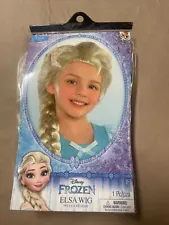 BRAND NEW Disney ELSA Wig by AMSCAN Child's Frozen Hair Halloween Costume