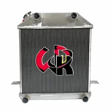 Radiator For 1939-1941 1940 Ford Deluxe/Pickup Truck Flathead V8 Aluminum 2Row