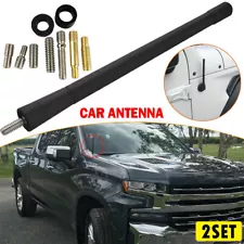 2X 7" Universal Car Antenna Radio AM/FM Antena Roof Mast Long Whip style For Toy (For: Freightliner M2 106)