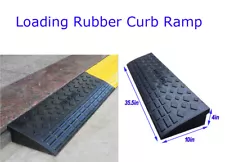 Used 4'' Rubber Loading Dock Rubber Curb Ramps 20 Ton Heavy Duty Car Ramp