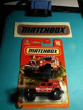 2023 Matchbox Jeep Wrangler Superlift Off Road Red: Buy 1-3 Items Same S&H Total