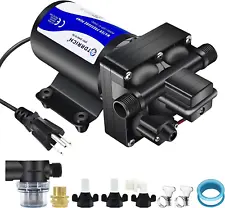 Water Pressure Booster Pump for House，110V RV Water Transfer 5.5GPM 75PSI Self-P