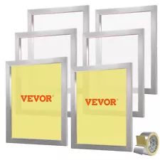 VEVOR 6 PACK Aluminum Frame Silk Screen Printing Screens 20"x 24" With 160 Mesh