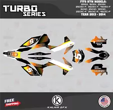 Graphics Kit for KTM 250SX-F 350SX-F 450SX-F (2013-2014) Turbo - ORANGE-SHIFT