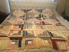 New ListingVtg Quilt Top Squares Unfinished 61”x69”