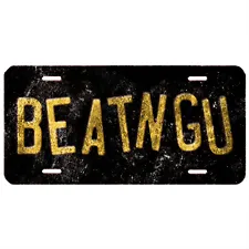 Jeepers Creepers Creeper Truck BEATNGU Replica Rough Aluminum License Plate Tag