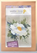 Wattle Loop Handmade Hand Stitching Unique Material Tree Peony Flower Craft Kit