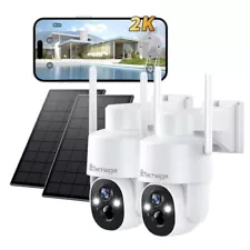 Solar Security Camera Wireless Outdoor, 2K WiFi Cameras for Home Security, 36...