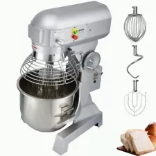 VEVOR Commercial Food Mixer Dough Food Mixer 15Qt 3 Speeds Pizza Bakery 600W