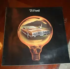 1971 Ford Galaxie 500/LTD Custom Vintage Original Car Sales Brochure Catalog NOS