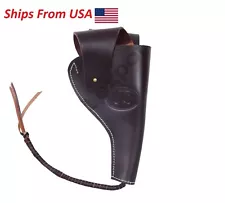 Colt US M 1917/1942 .45 ACP Revolver Leather U.S. M2 WWI Holster - Dark Brown