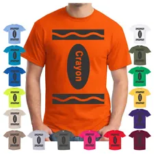 Crayon Matching Adult Halloween Costume Group Couples Costume Tee T Shirt