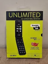 Straight Talk Alcatel MYFLIP 4GB, Black- Prepaid Smartphone Brand New