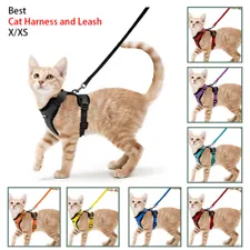 rabbitgoo Pet Cat Harness and 59" Leash Escape Proof Adjustable Vest for Cats