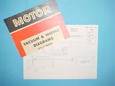 1972 1973 FORD PINTO RUNABOUT SQUIRE WAGON VACUUM+WIRING DIAGRAMS