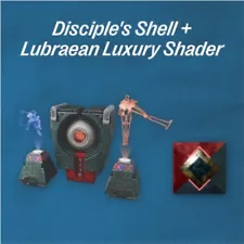 Destiny 2 - "Disciple Shell + Luxury Lubraean" Exotic Ghost & Shader Bundle