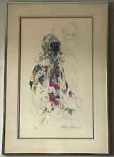 LEROY NEIMAN VINTAGE MODERN ABSTRACT HARLEQUIN LITHOGRAPH JESTER CLOWN OLD 1960s