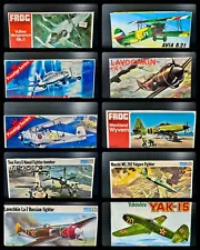 Lot of (10) 1:72 Military Plastic Model Airplanes All New in Box Nice Collection