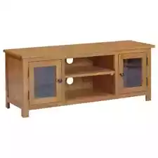 TV Stand TV Unit Sideboard TV Console Media Cabinet Solid Oak Wood vidaXL