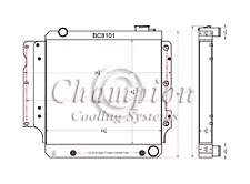 KR Champion 1 Row Bar and Plate Radiator for 1997 - 2004 Jeep Wrangler Chevy V8