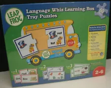 LEAP FROG LANGUAGE WHIZ LEARNING BUS TRAY PUZZLES BRAND NEW AND SEALED E-42