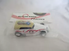 Hot Wheels 4th Ann Collectors Nationals Phaeton Button Bingo White In Baggie