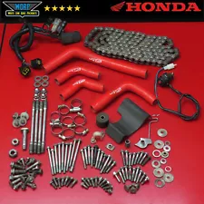 2004 HONDA CRF250R HARDWARE LOT NUTS FASTENERS BOLT KIT COOLANT HOSES CHAIN (For: 2014 Honda Pioneer 700)