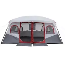 Camping Tent Cabin Tent 10 Person 2 Rooms Waterproof Shelter Large Room