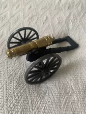 Vintage Souvenir Store Metal Brass Cast Iron Field Cannon 1/31 MFco 5" Long