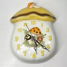 Vintage 70s Sears & Roebuck Merry Mushroom Clock/ Not Working