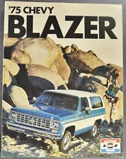 1975 Chevrolet Blazer Truck Brochure K-5 Cheyenne C10 K10 4x4 Excellent Original