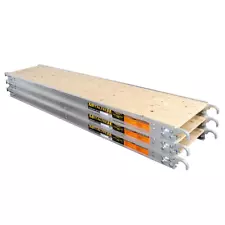 7 Ft. X 19 In. Aluminum Scaffold Platform with Plywood Deck (3-Pack)