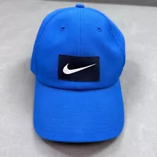 Nike Hat Cap Mens Strapback Blue Heritage 86 Badge Logo Swoosh Patch Golf Casual