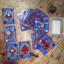 54 Bicycle Classic Clear Plastic Playing Cards Complete In Case