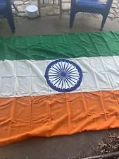 India National Flag US Produced 5’7” x 8’5” (VB6038