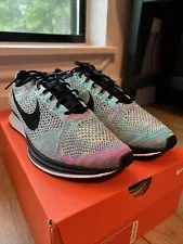 DS Nike Flyknit Racer Multicolor 2.0 Green Strike Men's Size 11 526628-304 2017