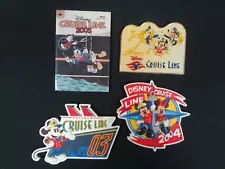 DISNEY CRUISELINE LOT OF 4 MAGNETS