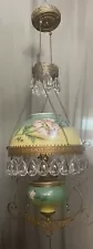 Miller Hand Painted Hanging Oil Lamp