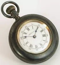 ADDISON MILITARY POCKET WATCH ENGRAVED PRICE OF WALES ARMORY WWI ERA RARE !!