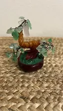 Crystal Money Tree Feng Shui, Natural Dongling jade Quartz Gem Stone For Luck