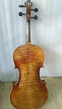 Top Grade 4/4 violin Flamed maple back spruce top hand carved nice Sound