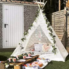 Huge Teepee, Teepee Tent for Adult Super Large 85 inch Height Luxury Lace - T...