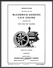 McCormick-Deering Hit and Miss 1½ HP Gasoline Engine Instructions For Operating